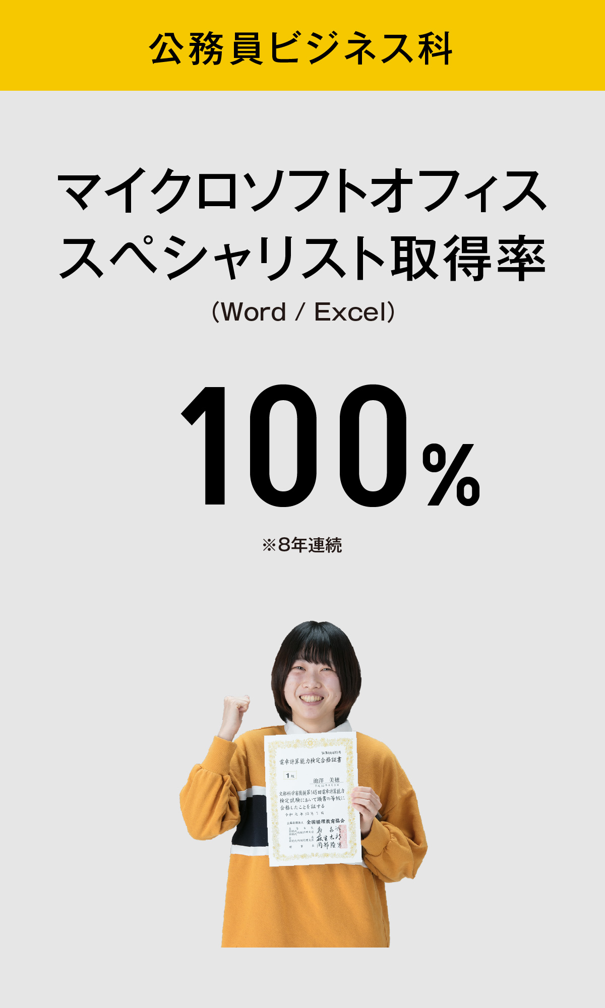 公務員ビジネス科実績